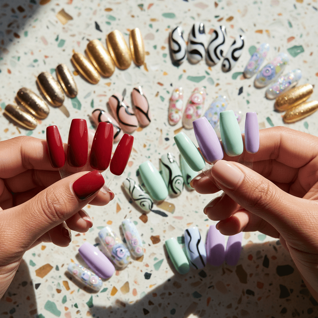 A bright, editorial lifestyle aesthetic flat-lay composition of the Banana Glow Airbrush kit